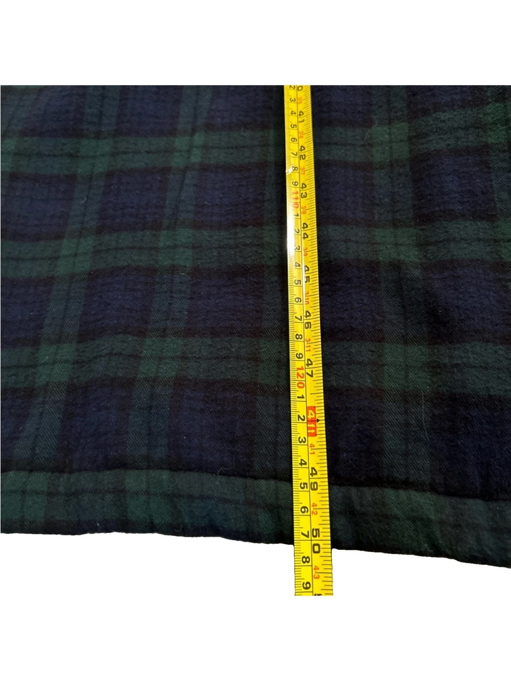 L.L. Bean Men’s Scotch Plaid Flannel Robe Sherpa Lined Size XL Tall - Picture 15 of 15